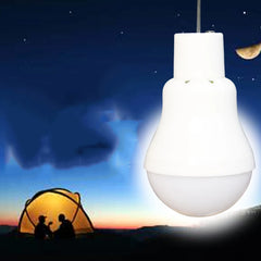 LED Solar Bulb with Hook Light Outdoor Waterproof Camping Solar Lamp Energy Saving