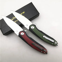 Eafengrow EF954 Ball Bearing Flipper D2 Blade G10 Handle Outdoor/Camping/Hunting