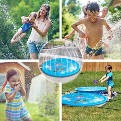 100/170cm Inflatable Spray Water Cushion Summer Kids Play Water Mat Lawn Games