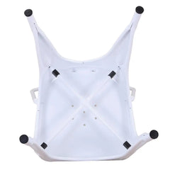 EGOONM Set of 4 Metal Dining Chairs Industrial Style Chairs Stackable Used