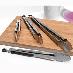 BBQ Grill Tongs Salad Steak Spaghetti Candy Charcoal Meat Stainless Steel Camping