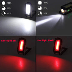 Multifunctional COB Work Light USB Rechargeable LED Flashlight 180 Degree Adjustable