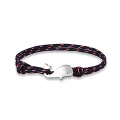 MKENDN Navy style Camping Parachute cord Whale Tail Anchor Bracelet