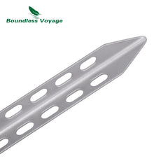 Boundless Voyage Titanium Pegs Outdoor Camping V-type Tent Stakes Portable Tent