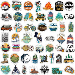 10/50/100PCS Outdoor Explore Mountain Climbing Stickers Laptop Guitar Luggage