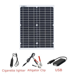 Flexible Solar Panel 12v 20W Solar Cell Phone Battery Charger Kit Complete Photovoltaic