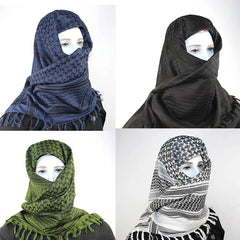 Military Arab Keffiyeh Shemagh Scarf Cotton Winter Shawl Neck Warmer Cover Head