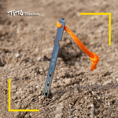 TiTo Titanium Tent Stake 6pcs/lots Colorful  V Shaped Windproof Outdoor Camping Tent