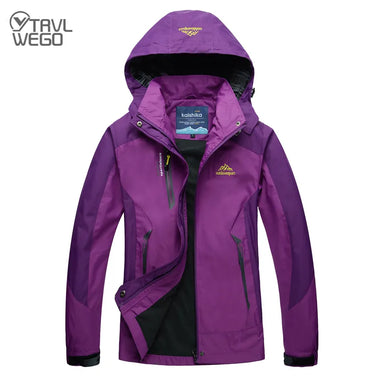 TRVLWEGO Camping Hiking Jacket Women Autumn Outdoor Sports Coats Climbing