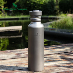 Boundless Voyage Titanium Water Bottle with Titanium Lid Outdoor Camping Cycling