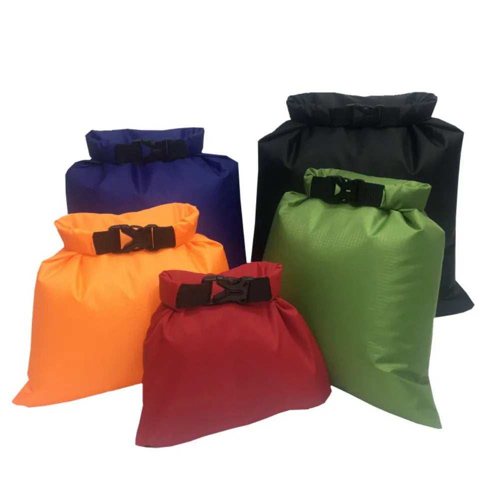 5 Pcs/Set Swimming Waterproof Bag Camping Rafting Storage Dry Bag With Adjustable