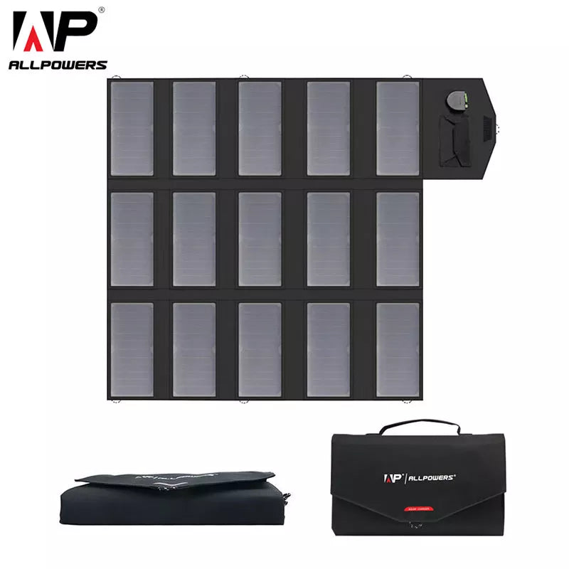 ALLPOWERS 100W 18V 12V Portable Solar Panel Foldable Solar Battery Charger for Laptop