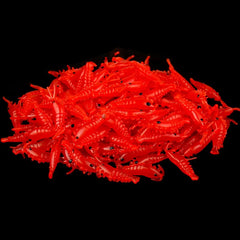 New Design 100pcs Soft Silicone  Shrimp Fishing Lures 2.7cm Small Light Green