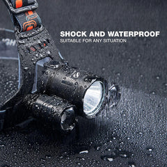 Super Bright 3 Lights LED Headlamp Waterproof Headlight Fishing Lamp 4 Lighting Modes