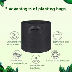 Planting bag black/grey potato fabric vegetable seedling  growing pot garden tools