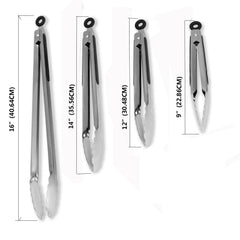 BBQ Grill Tongs Salad Steak Spaghetti Candy Charcoal Meat Stainless Steel Camping