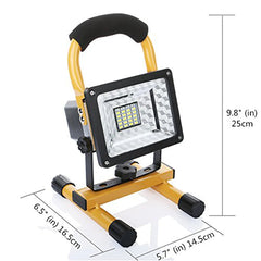Floodlight Rechargeable COB LED Flood Light 30W Handheld Spotlight Searchlight Outdoor