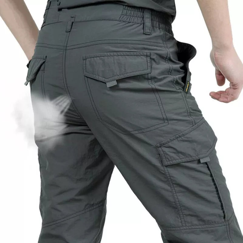Quick Dry Hiking Pants Men Summer Outdoor Mountain Climbing Fishing Breathable Trousers
