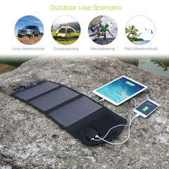 ALLPOWERS 18V 21W Solar Charger Solar Panel Waterproof Foldable Solar Power Bank