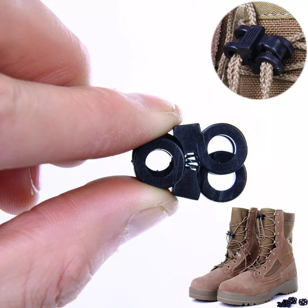 10pcs Rapid Shoelaces Convenient Antiskid Shoes Molle Tactical Backpack