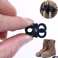 10pcs Rapid Shoelaces Convenient Antiskid Shoes Molle Tactical Backpack