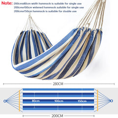 Hammock outdoor single widening swing student indoor bedroom dormitory thick canvas