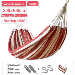 Hammock outdoor single widening swing student indoor bedroom dormitory thick canvas