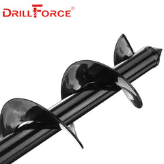 DRILLFORCE Earth Auger Spiral Drill Bit Planter Drill Auger Yard Gardening Bedding