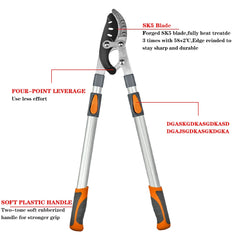 AIRAJ Pruning Shears Garden Tree High Branch Pruning Tool Long Reach Aluminium