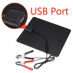 20W 12V Solar Panel For Phone Battery Charger RV Boat Camping 5V USB Thin high