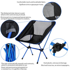 Detachable Portable Folding Moon Chair Outdoor Camping Chairs Beach Fishing Chair