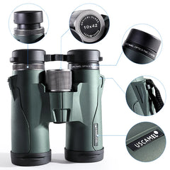 USCAMEL 10x42 8x42 HD BAK4 Binoculars Military High Power Telescope Professional