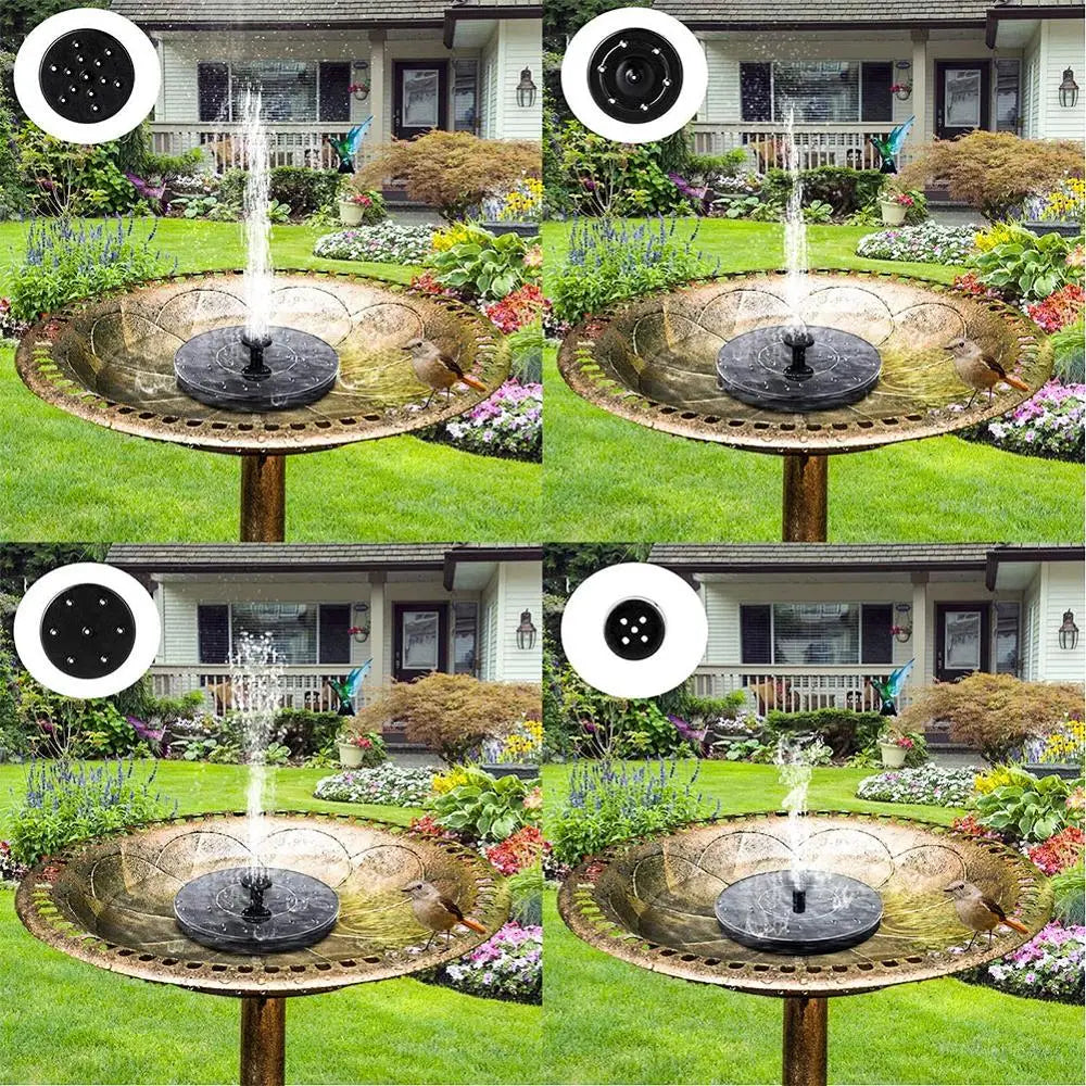 Solar Floating Water Fountain Bird Bath Fountain Pump Pond Decoration Solar Powered