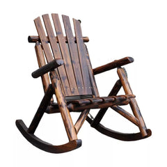 Outdoor Furniture Wooden Rocking Chair Rustic American Country Style Antique Vintage