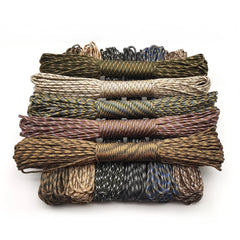 4 Size Dia.4mm 7 stand Cores Paracord for Survival Parachute Cord Lanyard Camping