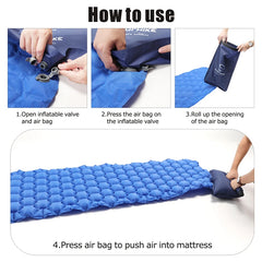 Hitorhike/Homful outdoor sleeping pad camping mat air pump Inflator Ultra light  portable