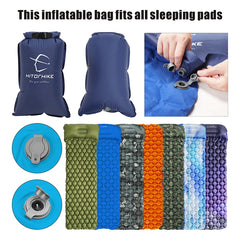 Hitorhike/Homful outdoor sleeping pad camping mat air pump Inflator Ultra light  portable