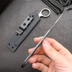 Trskt 440C Unpacking Knife Neck Tactical Camping Outdoor Rescue Survival Pokcet