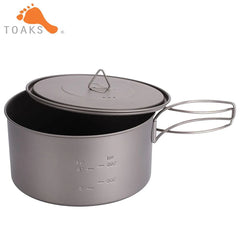 TOAKS Outdoor Titanium 900ml Pot Camping Cooking Pots Picnic Ultralight Titanium Pot