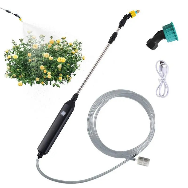 Garden Watering Spray Gun USB Automatic Electric Sprayer Nozzle Sprinkler Garden Plant