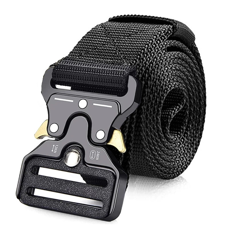 Genuine Tactical Belt Quick Release Outdoor Military Belt Soft Real Nylon Sports