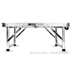 Foldable Aluminum Table For Camping Dinning Light Weight Laptop Bed Desk Adjustable