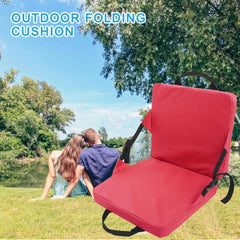 Canoe Kayak Seat Cushion Waterproof Stadium Chair with Comfortable Back Support
