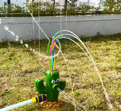 Cactus Sprinkler Outdoor Water Spray Toy Backyard Garden Water Toys Summer Yard