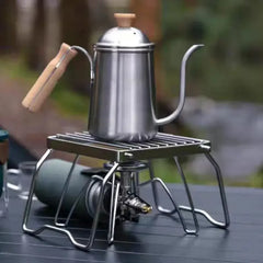 Outdoor Portable Folding Camping Barbecue Mini Alcohol Gas Stove Bracket 304 Stainless