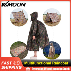 3 in 1 Raincoat Backpack Rain Cover Rain Coat Hood Cycling Rain Cover Poncho