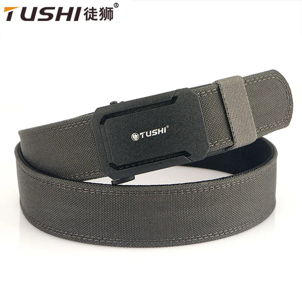 TUSHI Army Tactical Belt Quick Release Military Airsoft Training Molle Belt Outdoor Shooting