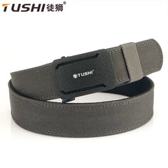 TUSHI Army Tactical Belt Quick Release Military Airsoft Training Molle Belt Outdoor Shooting