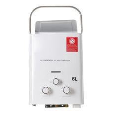 6L Propane Gas LPG Tankless Water Heater 12KW Stainless Steel Instant Hot Water Heater
