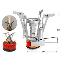Camping Wind Proof Gas Burner Outdoor Strong Fire Stove Burners Tourism Equipment